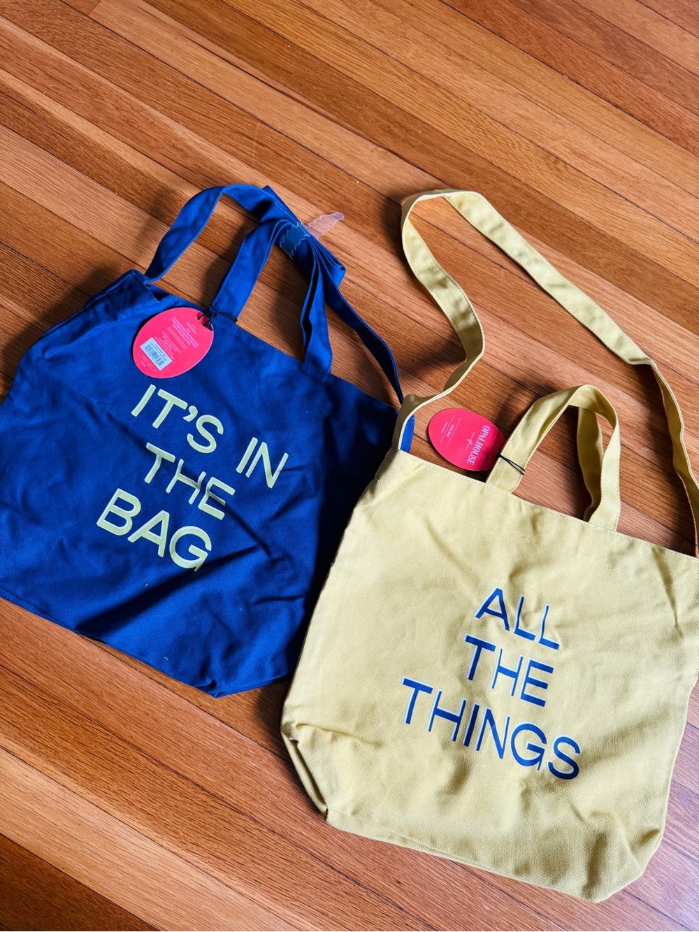 Opalhouse Tote Bags with message 2